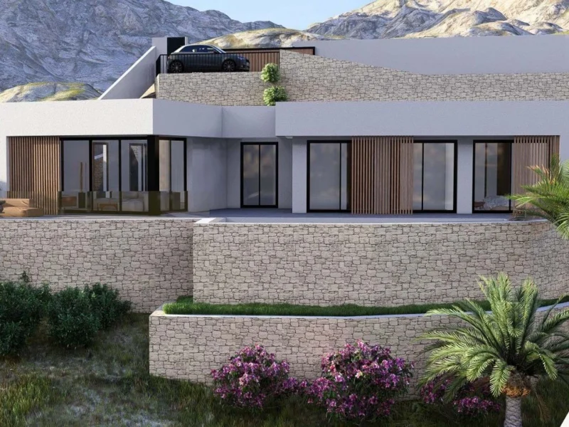 Moderne villa in Pedreguer met panoramisch uitzicht op de bergen