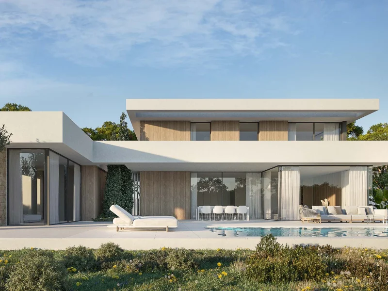 Moderne villa met vijf slaapkamers en privézwembad in Moraira