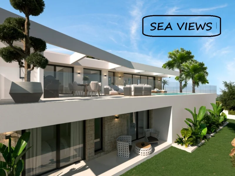 Moderne villa met zeezicht in Casanova, Calpe