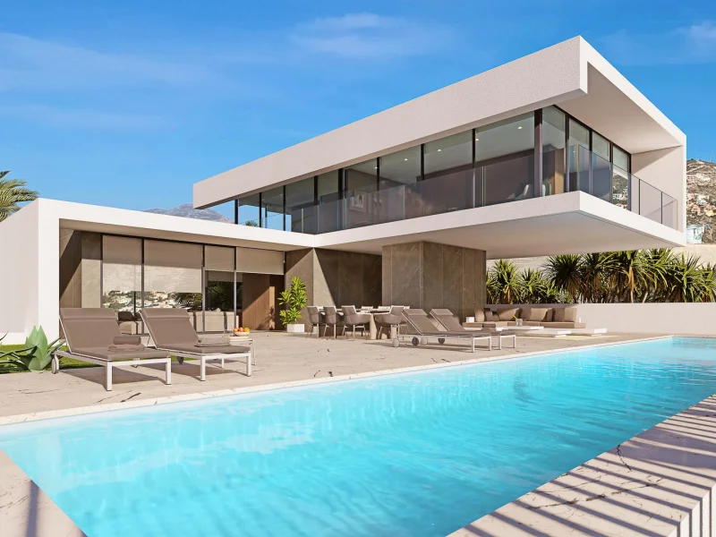 Luxe villa te koop in El Portet, Moraira, met zeezicht
