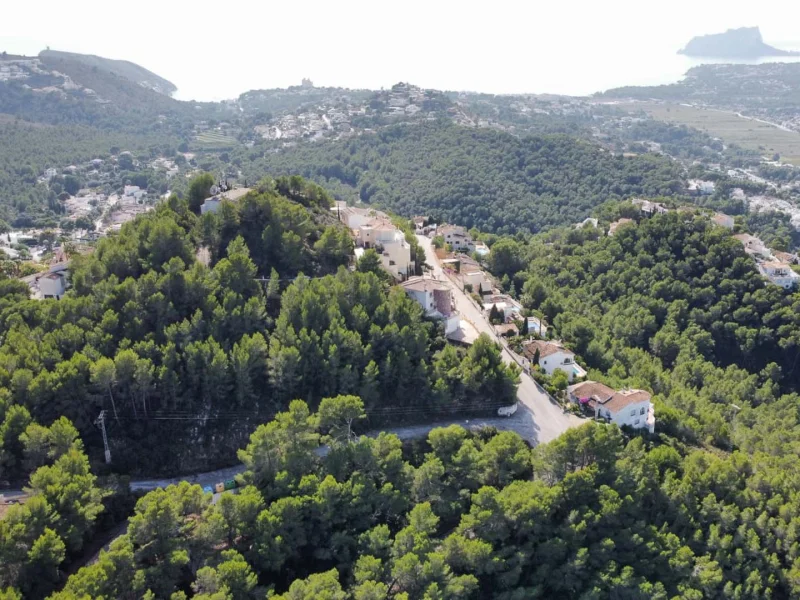 Exclusief perceel in Paichi, Moraira met panoramisch uitzicht