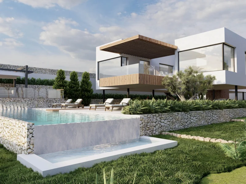 Modern villa project in La Corona, Jávea met zeezicht
