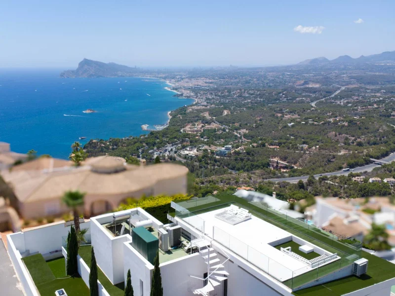 Moderne villa te koop in Altea Hills met panoramisch zeezicht