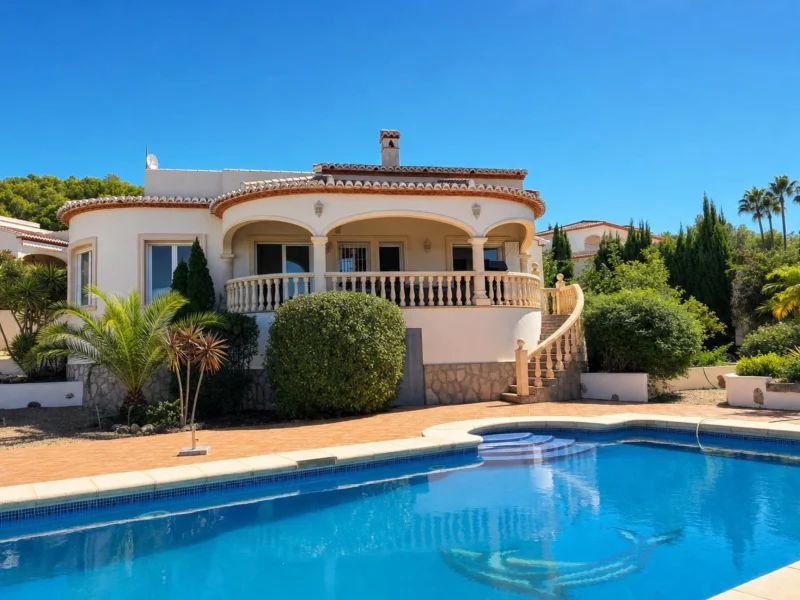 Charmante gelijkvloerse villa met uitzicht op de Montgó in Jávea