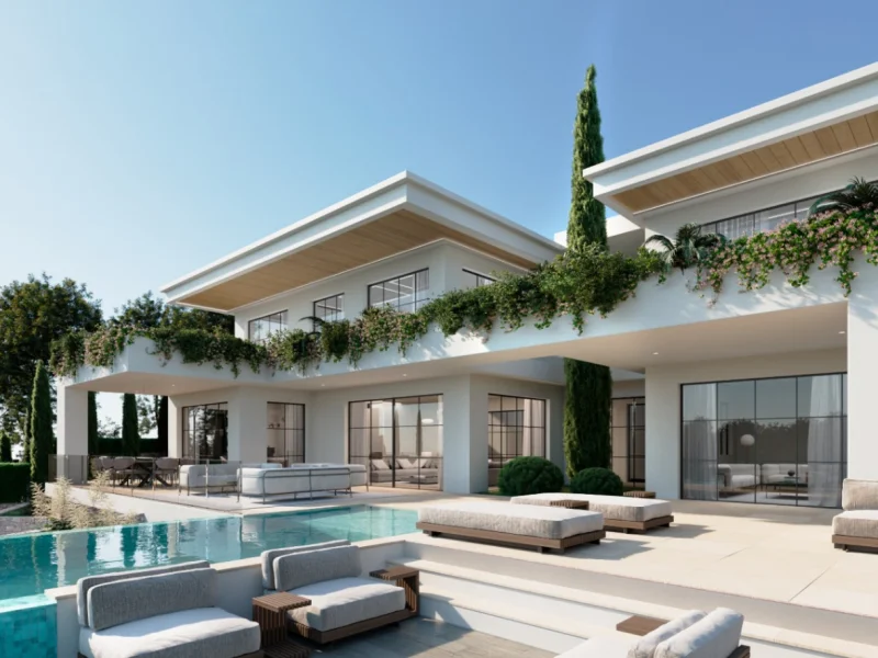 Modern chalet met drie slaapkamers in Jávea met overloopzwembad