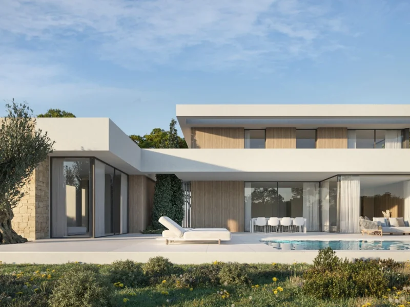 Nieuwbouw luxe villa in Moraira met privé zwembad