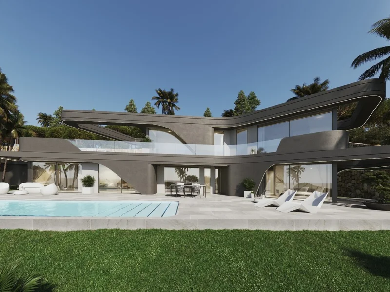 Moderne architecturale villa in Jávea met privézwembad