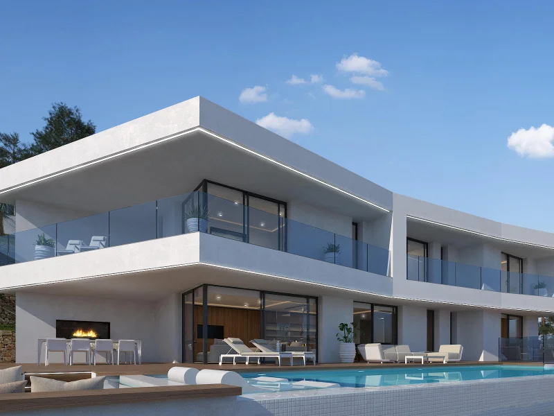 Moderne luxe villa met zeezicht in Jávea