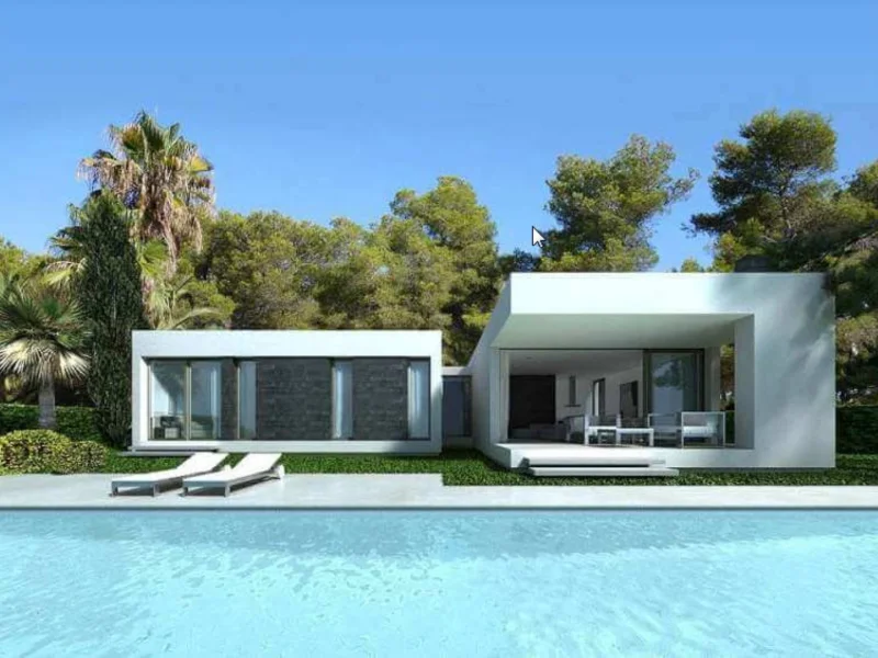 Moderne nieuwbouw villa in Pedreguer, Monte Solana met panoramisch uitzicht