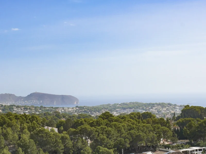 Groot bouwperceel in Benissa, La Fustera met zeezicht