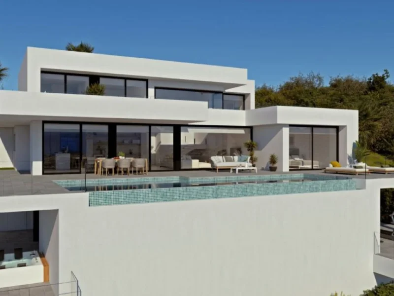 Moderne villa met zeezicht in Cumbre del Sol, Benitachell