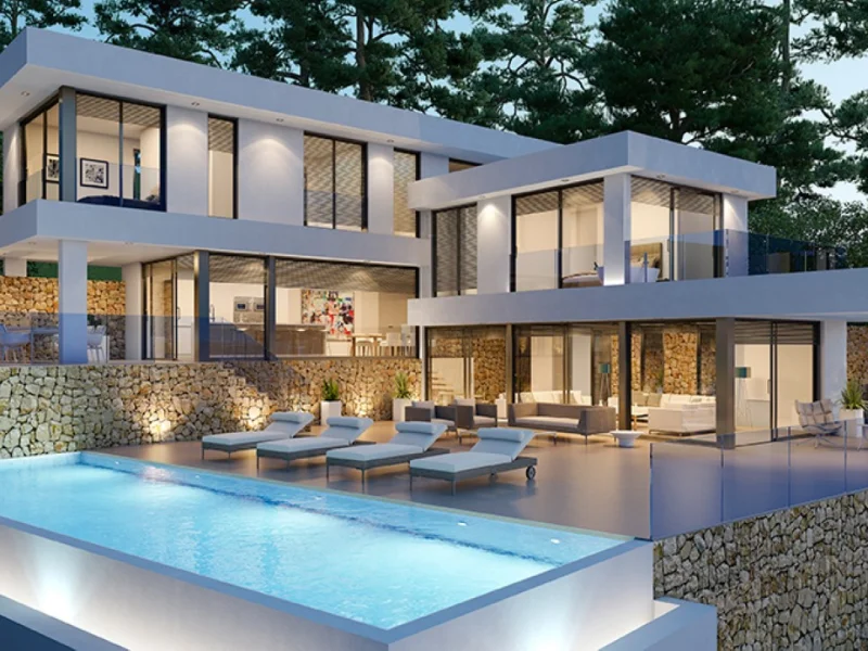 Moderne villa in Portixol, Jávea met zeezicht