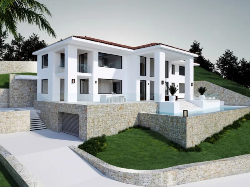 Ruime villa met vijf slaapkamers in Jávea met panoramisch uitzicht