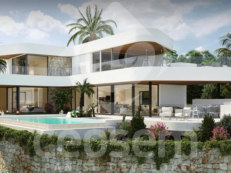 Moderne villa in Benitachell, Cumbre del Sol met zeezicht
