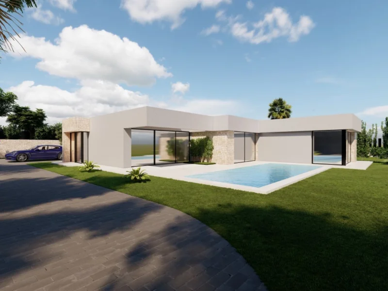 Moderne nieuwbouw villa in Calpe, Puerto Blanco met zeezicht