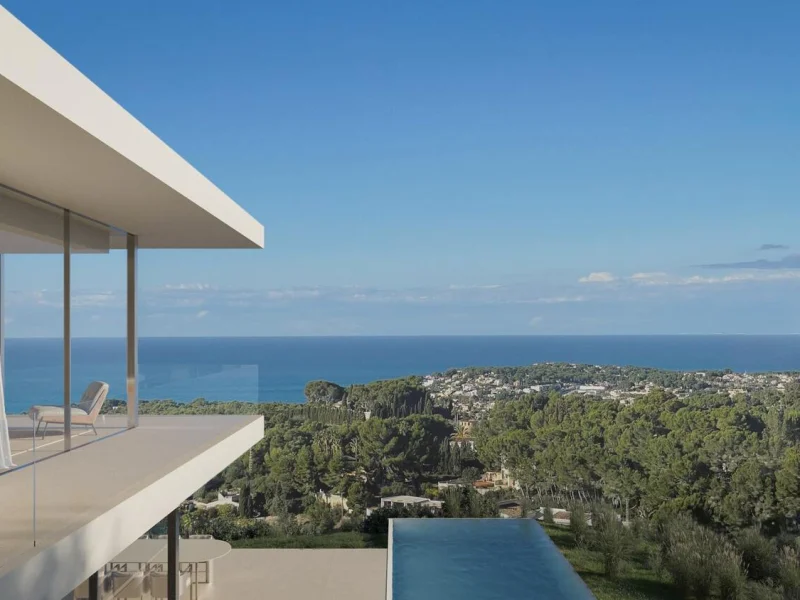 Moderne villa met zeezicht in Benissa, La Fustera