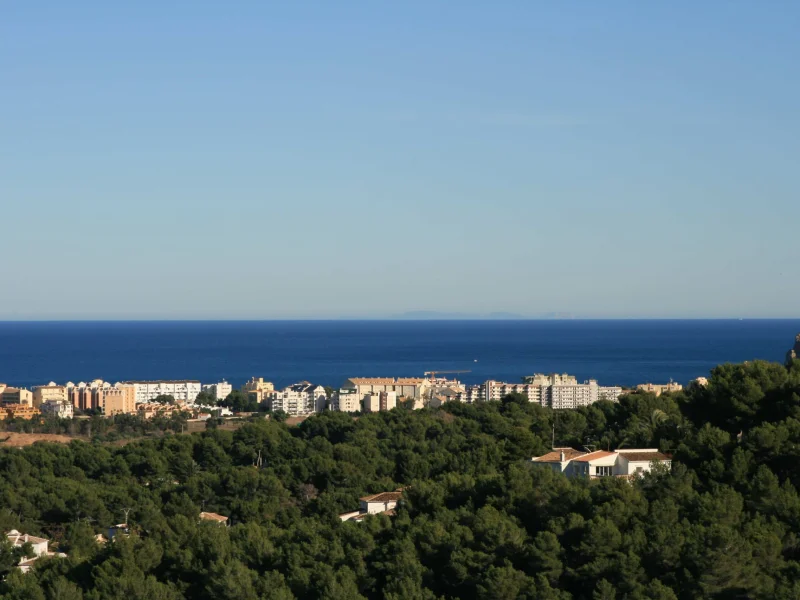 Drie bouwpercelen met zeezicht in Jávea