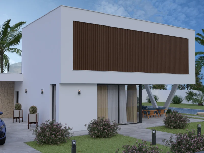 Moderne energiezuinige villa met uitzicht op de vallei in Alcalalí
