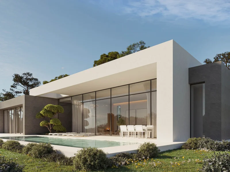 Moderne nieuwbouw villa van Pepe Giner in Calpe met privé zwembad