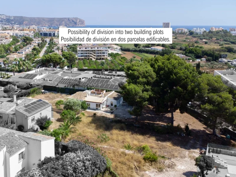 Investeringsperceel in Jávea, Adsubia met splitsingsmogelijkheden