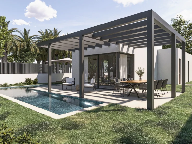 Moderne villa in Alcalalí met uitzicht op de vallei