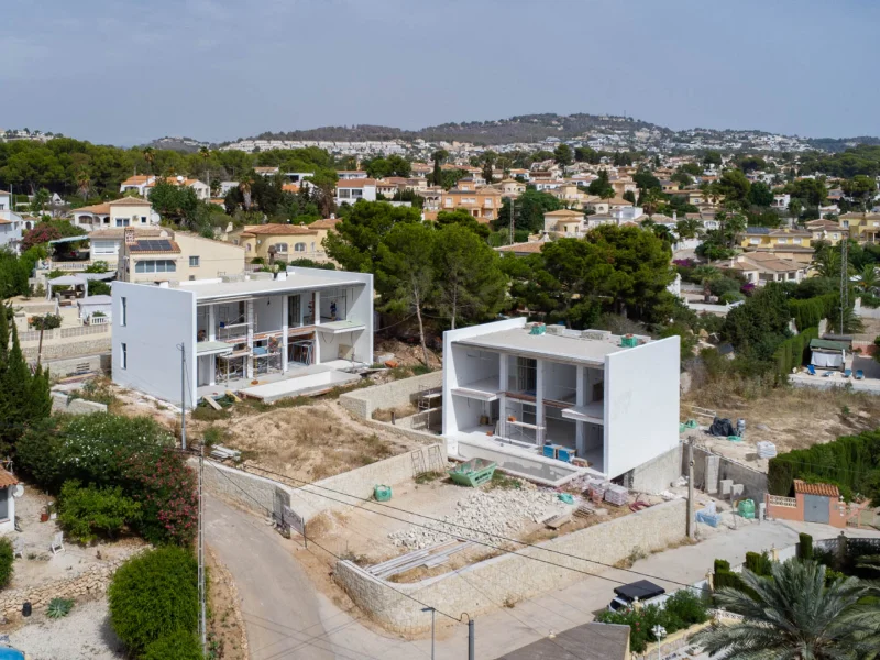 Moderne nieuwbouw villa in Calpe, Partida La Merced met zwembad