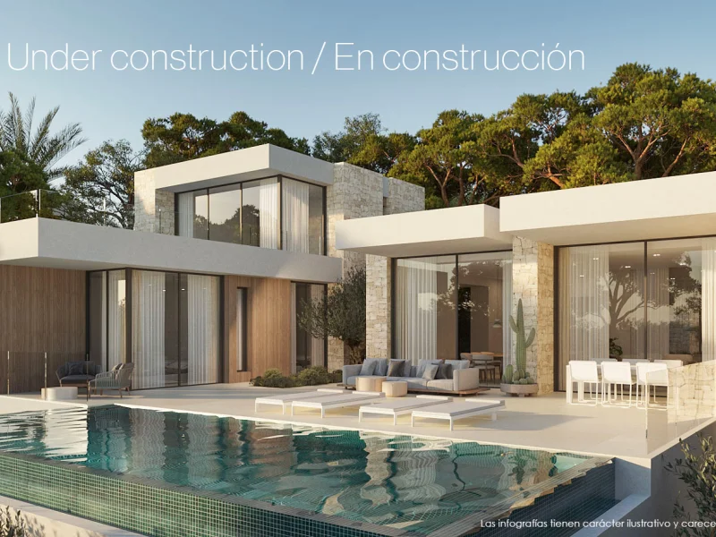 Modern villaproject in San Jaime Benissa met zeezicht
