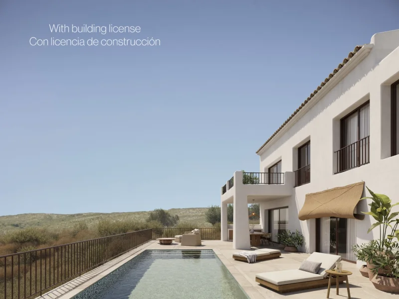 Nieuwbouw villa in Ibiza-stijl in Alcalalí met privé zwembad