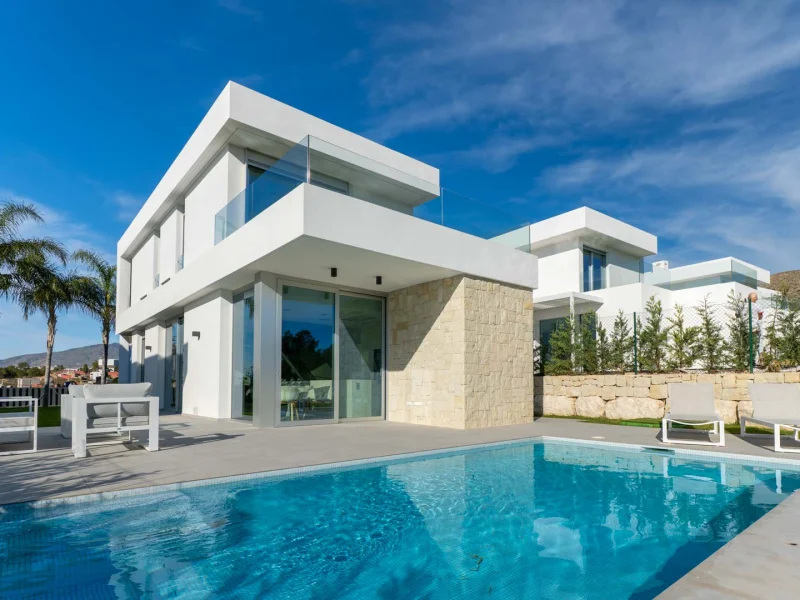 Moderne villa in Finestrat met privézwembad en uitzicht op de bergen