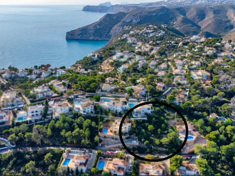 Bouwgrond in Jávea, Granadella-Ambolo met zeezicht