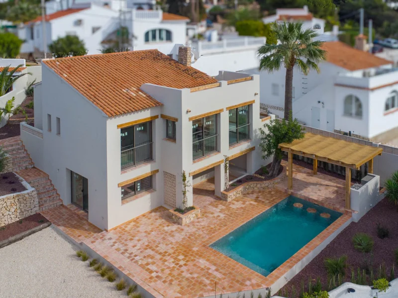 Mediterrane villa in Benissa, La Fustera met zeezicht