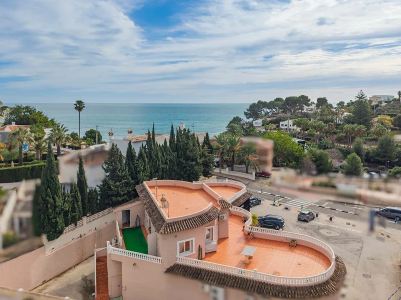 Penthouse met grote terrassen in Benissa, La Fustera met zeezicht