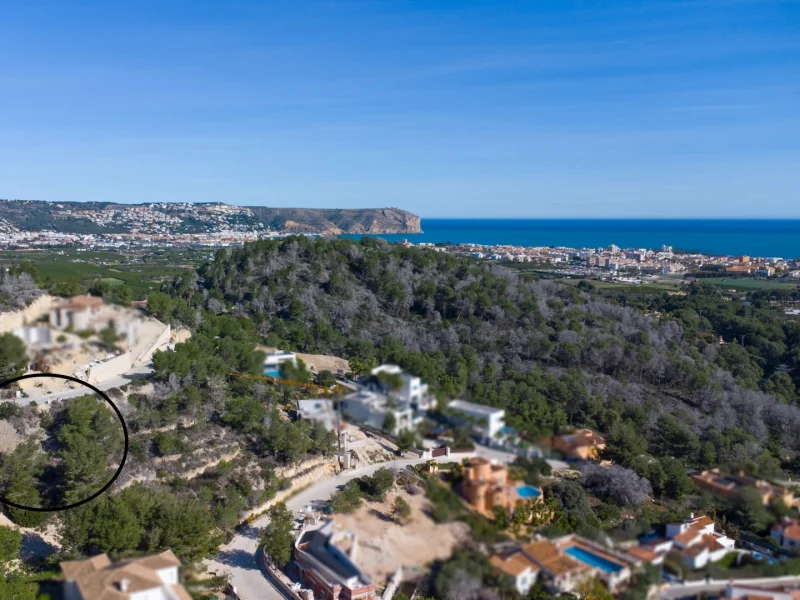 Bouwgrond met zeezicht in Jávea, Tosalet 5