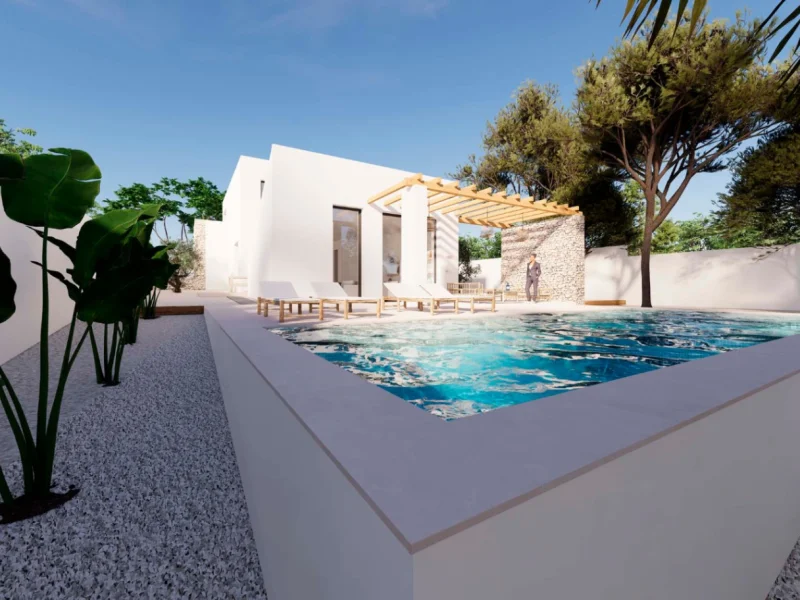 Villa in Ibizastijl in Moraira met privézwembad