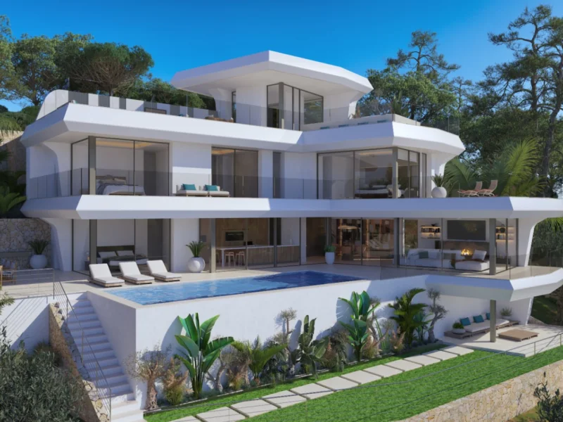 Luxe villa in Altea, Altea Hills met panoramisch zeezicht
