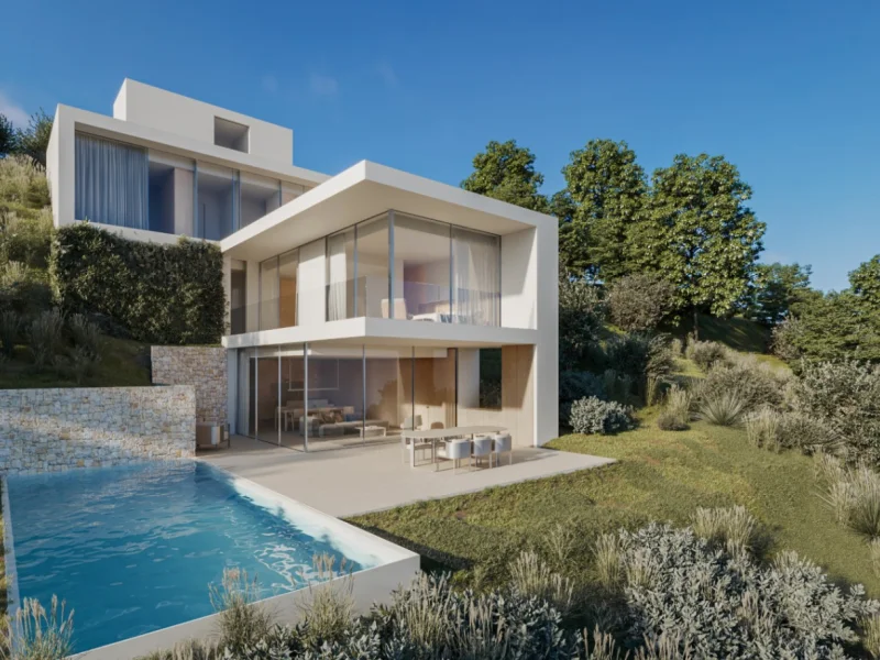 Moderne luxe villa in Benissa, La Fustera met panoramisch zeezicht