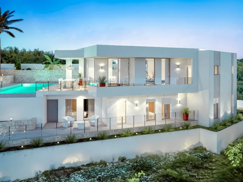 Moderne villa met infinity zwembad in Benimeit, Moraira