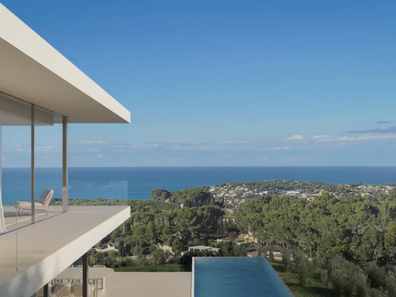 Moderne luxe villa met panoramisch zeezicht in Benissa