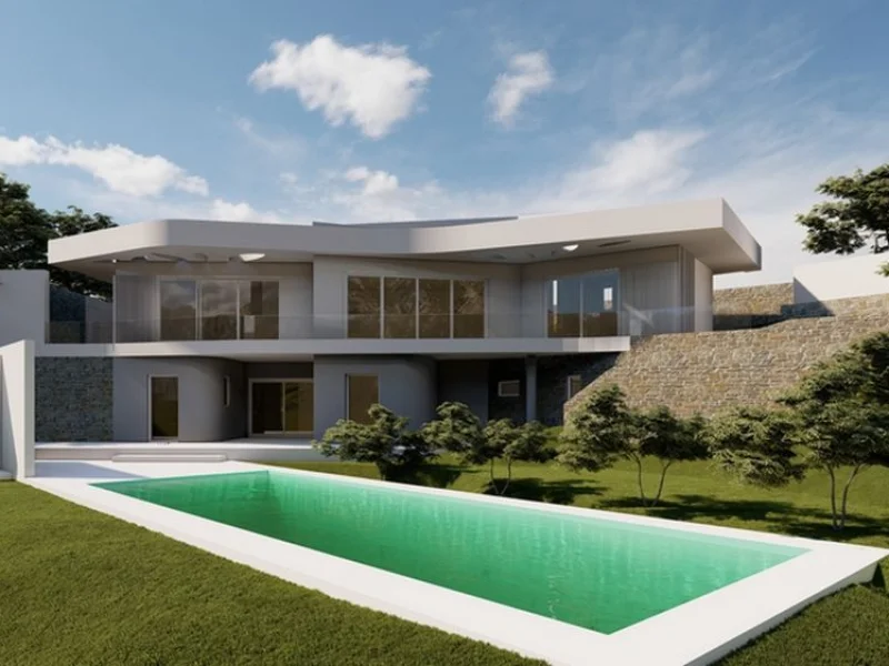 Moderne villa in Jávea, Tosalet met panoramisch zeezicht
