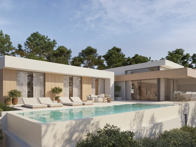 Modern villa project in Los Molinos, Benitachell met zeezicht