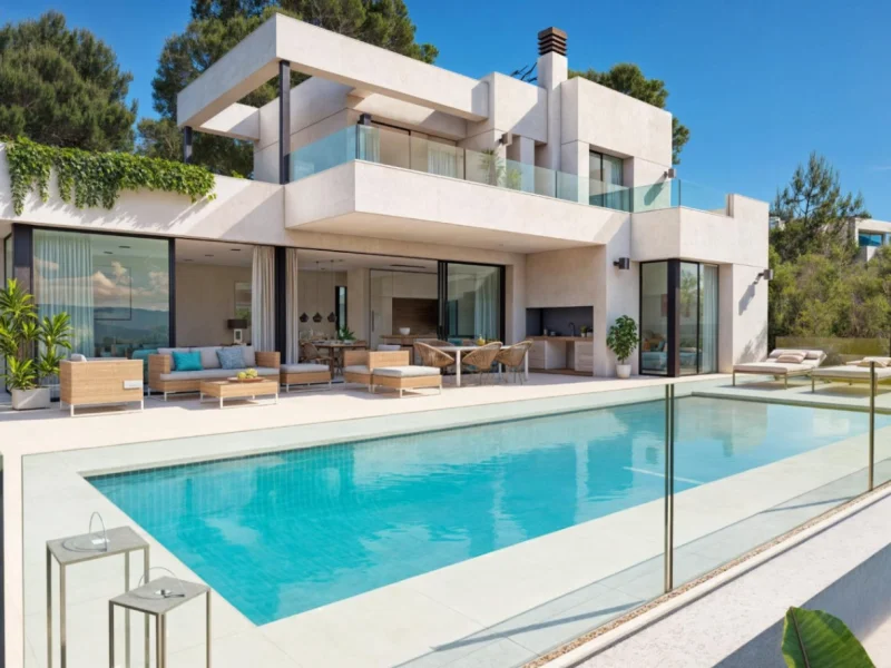 Moderne villa in Empedrola II, Calpe met uitzicht op de bergen