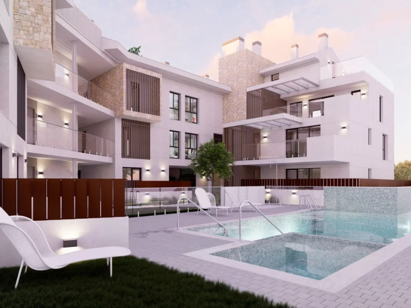 Nieuwbouw appartementen in Jávea met zwembad en vloerverwarming
