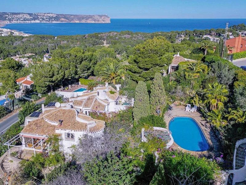 Traditionele villa met zeezicht in Portichol, Jávea