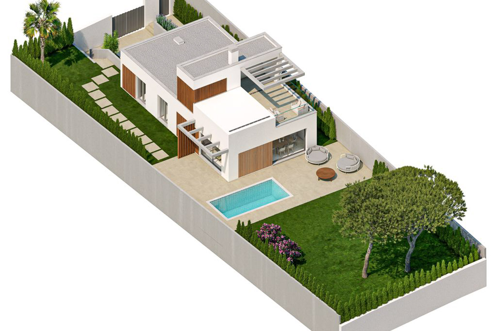 Moderne villa met drie slaapkamers en privézwembad in Finestrat