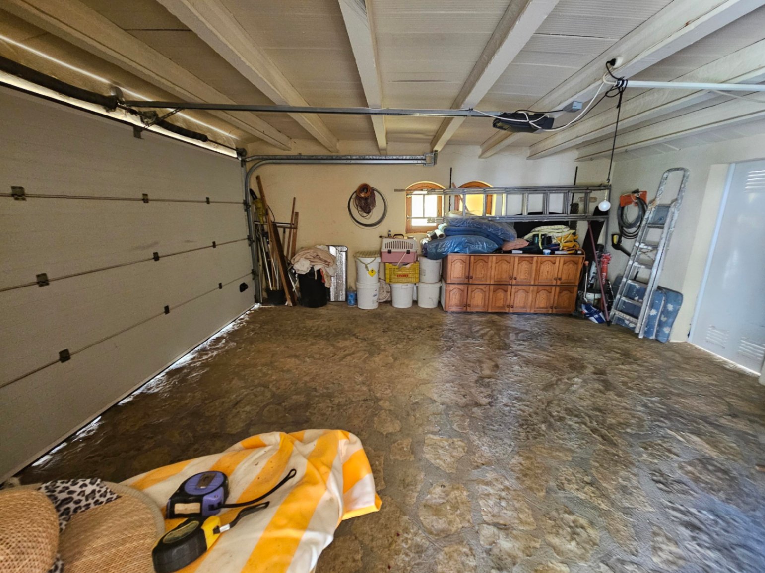 Interieur van de garage