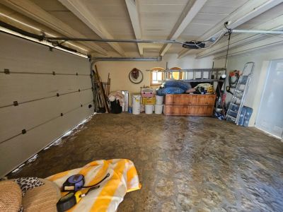 Interieur van de garage