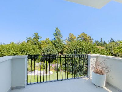 Terras met uitzicht op de tuin