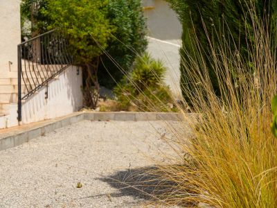 Petanquebaan en tuin