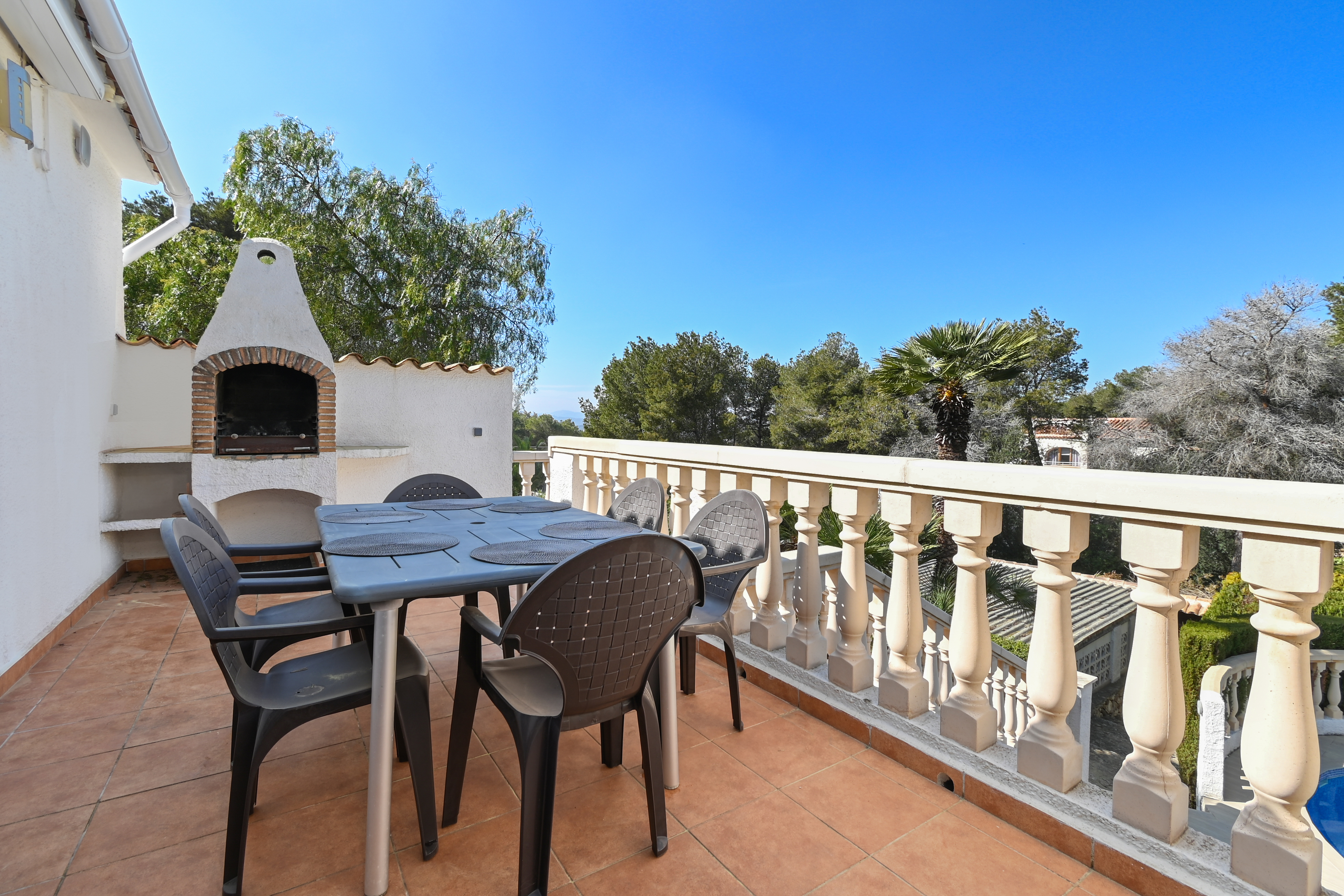 Terras met barbecue