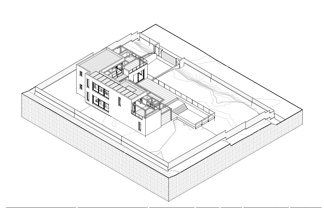 3D-architectuurmodel van de villa
